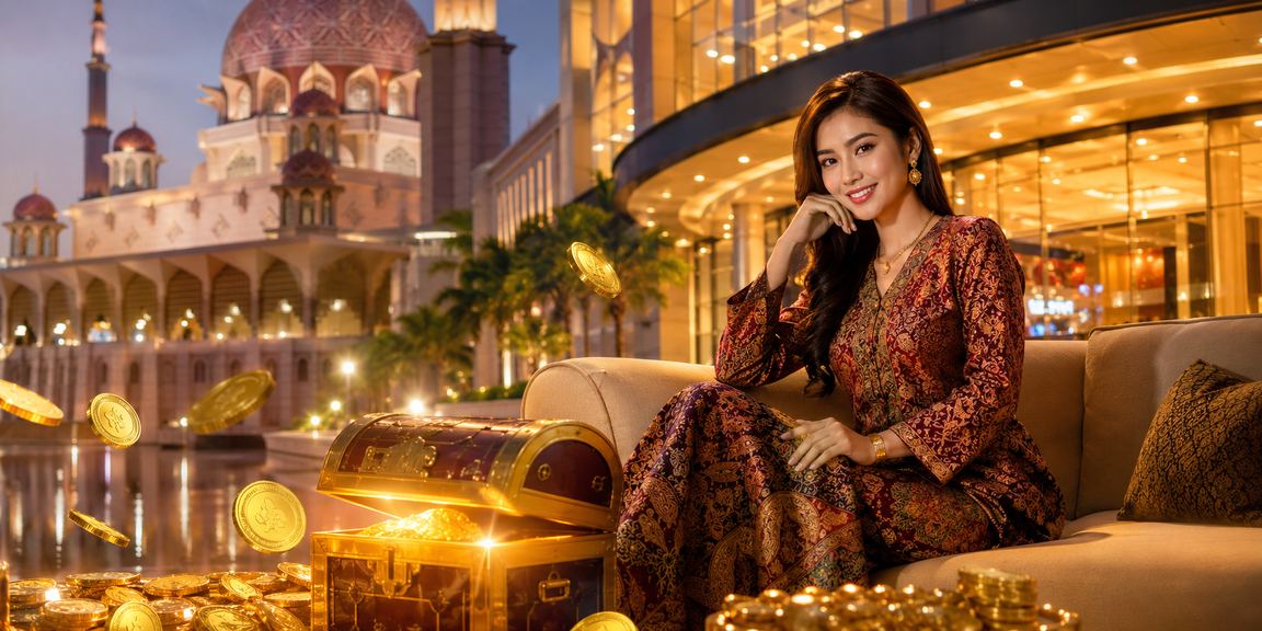 Suasana hiburan dan taruhan sukan di Putrajaya dengan corak batik Malaysia